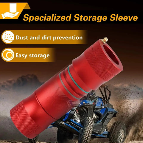 Upgraded 40mm and 44mm Wheel Bearing Greaser Tool With Storage Tube for UTV Front and Rear Bearings, Aluminum 6061 Construction