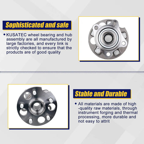 512284 Rear Wheel Bearing Hub Assembly 2 Pack For 2004 To 2006 Lexus RX330, 2007 To 2009 Lexus RX350, product image