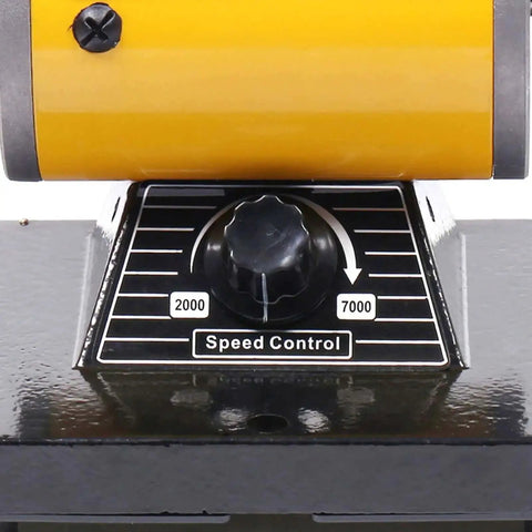 Speed control dial on Pro Grade Jewelry Polisher Bench Buffer Grinder Mini Buffing Tool With High Performance Variable Speed