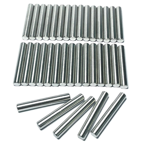 35 Pieces 6mm By 40mm Dowel Pins Set In Stainless Steel 304 For Shelves, Bunk Beds And Wood Projects, M6 Round Pegs, Heavy Duty Metal Dowel Pins