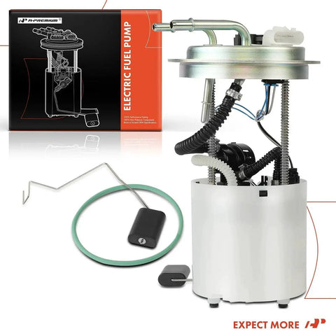 Electric Fuel Pump Module Assembly With Pressure Sensor For Chevy Tahoe And GMC Yukon 2005 2006 2007 V8 5.3L Flex Two Tube Ports Direct Fit Replacement For Easy Install And Long Lasting Performance