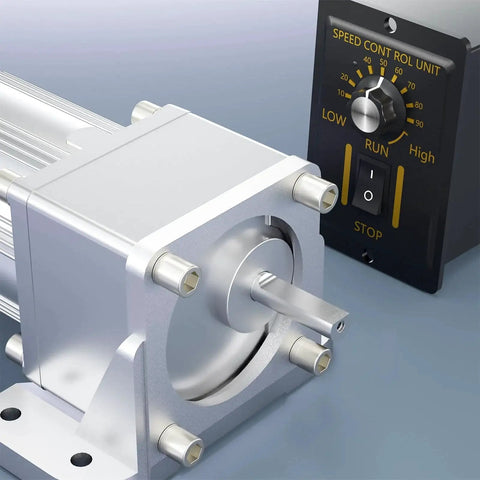 Compact 6W 110V Reversible AC Motor With Gearbox Reduction 7500 To 1 Adjustable Speed Up To 180 RPM Electric Gear Motor With Speed Controller