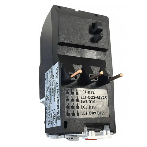 Three Phase Motor Protection Relay With 7-10A Adjustable Overload, 1NO 1NC Auxiliary, heavy-duty relay front view