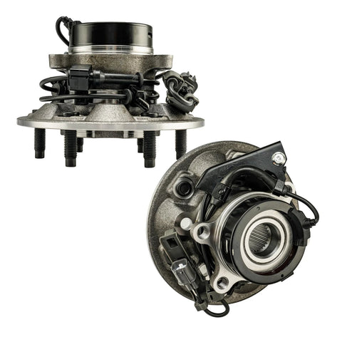 Pair Front Wheel Bearing Hub Assembly With ABS For Chevy Colorado 2004 Through 2008 4WD And GMC Canyon 2004 Through 2008 4WD Plus Isuzu I-350 2006 And Isuzu I-370 2007 Through 2008 4WD Durable Ready To Install Smooth Ride
