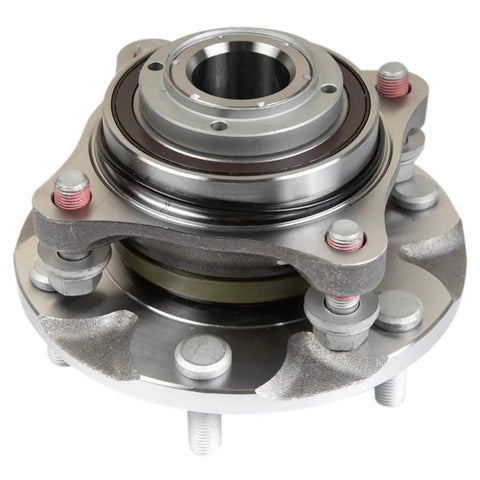 Close-up of Drop In Ready Front Left And Right Wheel Bearing And Hub Assembly Set For Rear Wheel Drive Toyota 4Runner 2WD 05 15 Pre Runner 2WD 03 23 Tacoma 2WD And 07 14 FJ Cruiser 2WD Replacement Parts