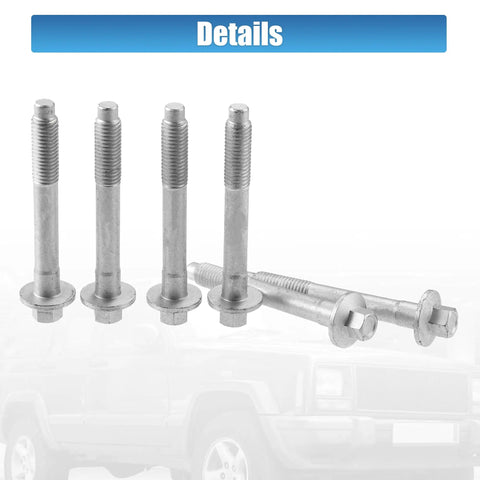 Six Piece Heavy Duty Wheel Hub Bearing Mounting Bolts Set For Jeep Grand Cherokee 2000-2010 Fits Jeep Commander Liberty Cirrus Stratus Nitro 1995-2012 With Part Numbers 34201535 6503754 6505935AA