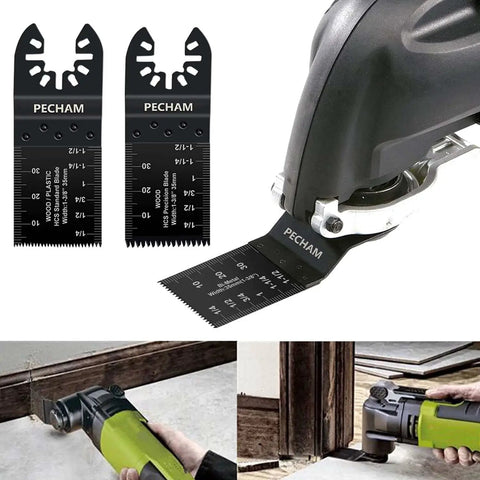 Versatile 24 Piece Universal Oscillating Multitool Saw Blades Set For Wood And Metal With Quick Release Fits Porter Cable Black And Decker Rockwell Ridgid Ryobi Milwaukee Chicago Craftsman