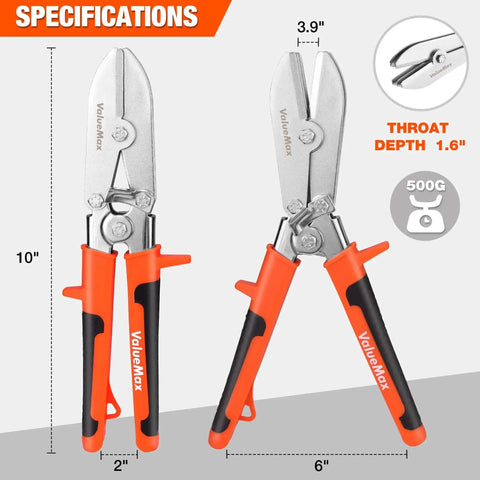 Heavy Duty 5 Blade Hand Crimper For Gutter And Sheet Metal Crimping 22 To 28 Gauge Stainless Steel Ductwork HVAC Downspouts
