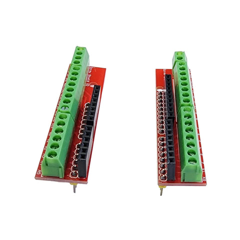 Screw Terminal Block Shield Kit For Arduino Uno R3 R4, Includes Terminal Block And Female Headers, Two Sets shown
