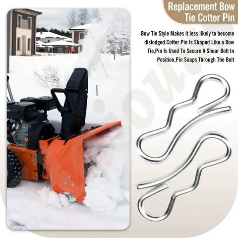 30 Pack Bow Tie Cotter Pins For MTD Cub Cadet Troy-Bilt Craftsman And More Compatible With 714-04040 71404040 And 714-0104 Replacement Pins For Lawn Mowers And Snow Throwers