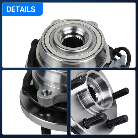 Front Wheel Bearing And Hub Assembly For 4WD Nissan Frontier 2005-2018, Pathfinder 2005-2012, Xterra 2005-2015, Suzuki Equator 2009-2012