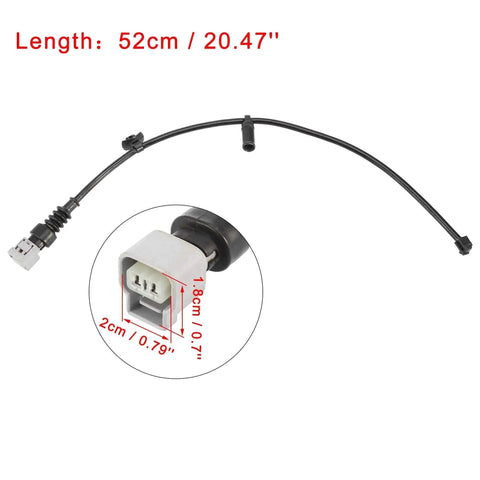 Two X AUTOHAUX front brake pad wear sensors for Lexus LS460 (2002-2019), 52 cm cables with 3-pin connectors.