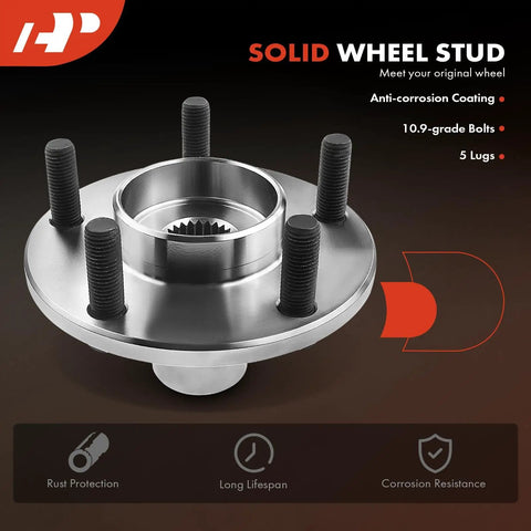 Front Wheel Bearing And Wheel Hub Kit For Ford Transit Connect 2010 2011 2012 2013 5 Lug round hub with anti-corrosion coating