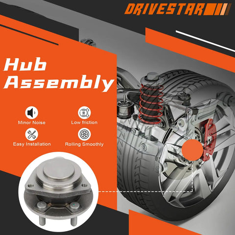 Front Wheel Hub And Bearing Assembly LH RH Fit 2012 2020 Dodge Challenger Charger And Chrysler 300 With 5 Lug ABS, minor noise, easy install