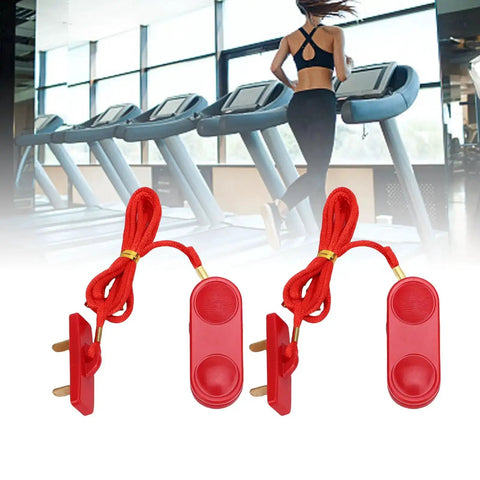Two Pack Universal Treadmill Safety Key Emergency Stop Switch For Running Machines And Gym Equipment Compact ABS Key