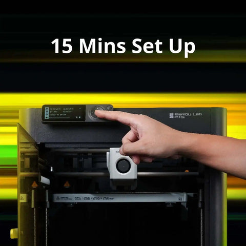 Fully Enclosed 3D Printer With Auto Bed Leveling being set up in 15 mins