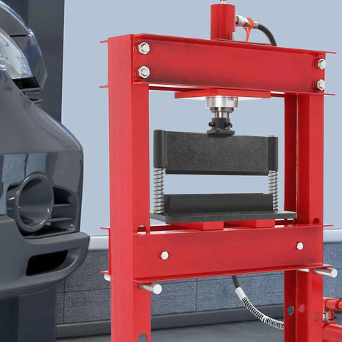 Beefy Heavy Duty 12 Inch Press Brake Attachment For Hydraulic Shop Press 12 Ton And 20 Ton Compatible Bending Tool in use