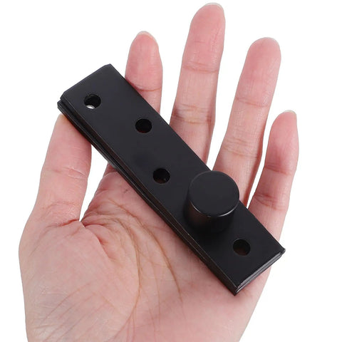 Person holding a Stainless Steel Full Rotation Pivot Door Hinge For Hidden Cabinets And Bookcases Heavy Duty Pivot Hardware