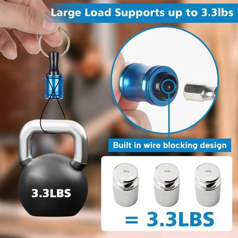 Durable Aluminum Bit Holders For One Quarter Inch Sockets Hex Shank Screwdriver Bit Holder, supports 3.3lbs weight