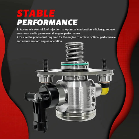 High Pressure Fuel Pump With Gasket And Bolts For Buick LaCrosse Regal Verano Chevrolet Captiva Sport Equinox Impala Malibu GMC Terrain 2010 To 2017 2.4L L4 Plug And Play Direct Replacement OE Standard Easy Install showing in display