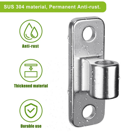 304 Stainless Steel Gate Hinges 4 Pack Wall Mount Hinge For Fence Gate Farm Gate Hardware shown with anti-rust feature