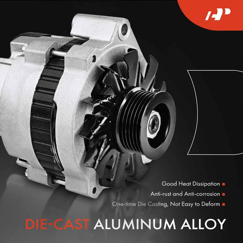 12V 105Amp Alternator For Jeep Cherokee Wagoneer Comanche 1987 To 1990 L6 4.0L With Clockwise 6 Groove Pulley New Replacement Part