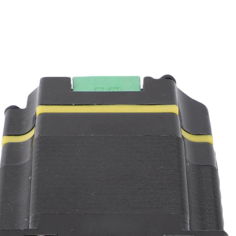 Top view of All In One Closed Loop Servo Stepper Motor With Built In 1000 Line Encoder Integrated Driver And Controller, black housing.