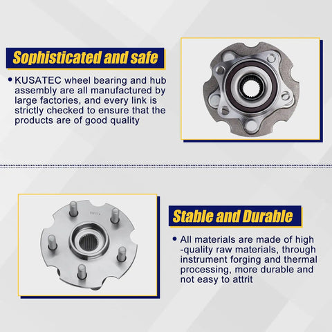 Rear Wheel Bearing And Hub Assembly Compatible With Lexus NX200t NX300 NX300h And Toyota RAV4 2006 To 2018 Rear AWD 5 Lug With ABS Replacement