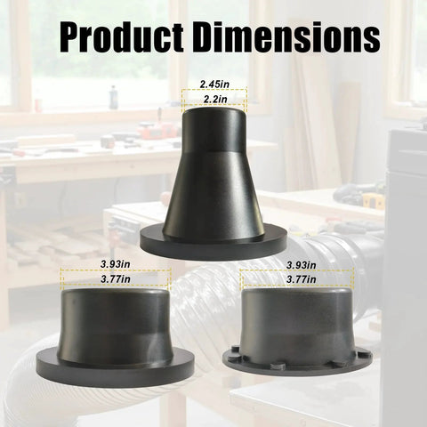 Product dimensions for Magnetic Dust Collection Fittings Kit 20-Piece Quick Connect System for Woodworking and Shop Vac Use