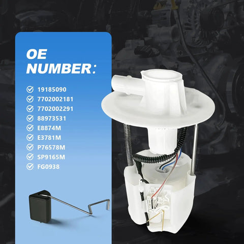 Toyota Fuel Pump Module Assembly For 2005 2006 2007 2008 Corolla And Matrix 1.8L In Tank No Hassle Drop In Fuel Pump Replacement E8874M E3781M Top Notch OE Style Unit With Accurate Fit And Quick Install