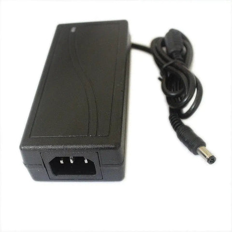 Solid 24V Power Supply Adapter 2A 48W AC To DC Converter, black casing, 2.1x5.5mm plug, for LED strips and CCTV cameras