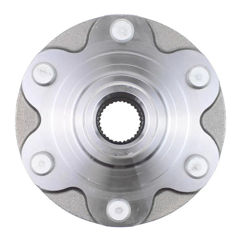 Front Wheel Hub And Bearing Assembly Two Pack For Toyota Sequoia 4WD 2001 To 2007 Tacoma 1995 To 2004 Tundra 2000 To 2006 And 4Runner 1996 To 2002 Replacement WHB087 OEM Grade Heavy Duty, front view