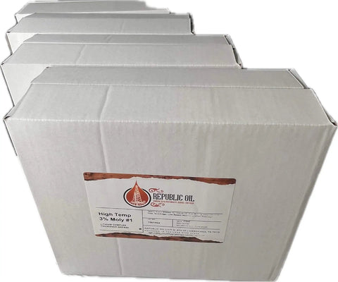 Premium 3 Percent Moly Ep1 Heavy Duty High Temp Grease In 10 Oz Tubes Pack Of 40 In Four Boxes For Construction Mining Agriculture