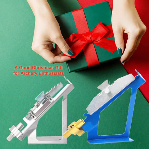 Durable Stainless Steel Magnetic Fletching Jig Kit For Arrows with gift box and festive background