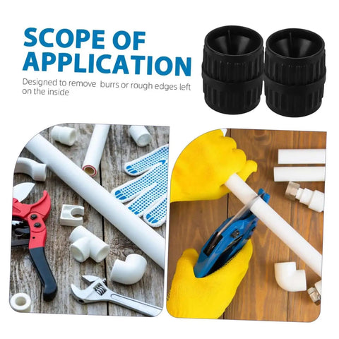 Two Pack Deburring Reamers For Tubing Inner And Outer Chamfering Tools For Pipes with various plumbing tools