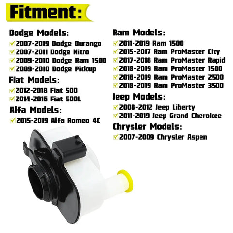 EVAP Leak Detection Pump Replacement 310-219 4B1593 ESM1003 LDP12 VDP12 Compatible With Jeep Grand Cherokee Liberty Dodge Durango