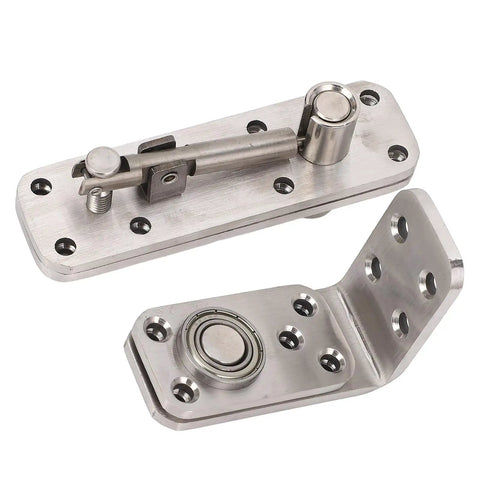 Hidden Door Hinge Stainless Steel Pivot Hinge For Secret Doors Bookcase And Shelf 600 Lbs Load Bearing 180 Degree Rotation