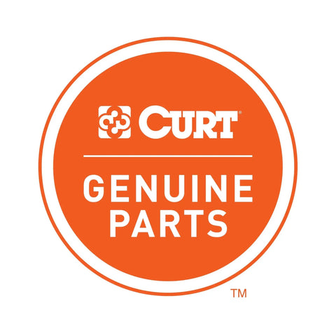 Curt Genuine Parts logo on orange circle background