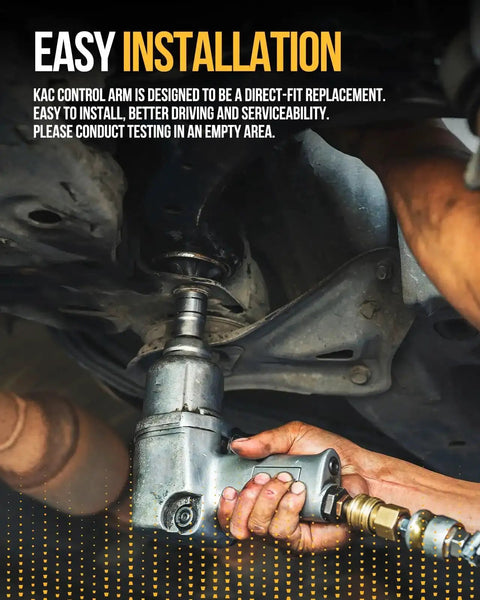 Beefed Up Front Suspension Kit With 4 Groove Spline Control Arms And Ball Joint installation guide image