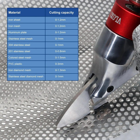 Powerful Sheet Metal Cutter Drill Attachment With 360 Degree Pivoting Handle For Quick Curved And Straight Cuts, Easily Replacing Scissors And Knives, Made From Chrome Vanadium Steel For Durable Performance VlOXO Compatible cutting metal.