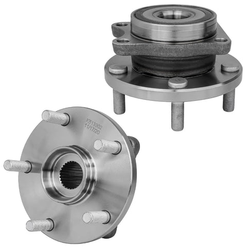 Four Piece Front And Rear Wheel Bearing Hubs Assembly For Subaru Legacy Outback Forester WRX STI Ascent 2015 Through 2021 Five Lug Design