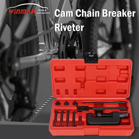 Pro Grade 13 Piece Chain Breaker Tool Kit For Motorcycles ATVs And Bikes Includes 2mm 3mm 4mm Break Tips 3 Pin Sizes Riveting Capabilities
