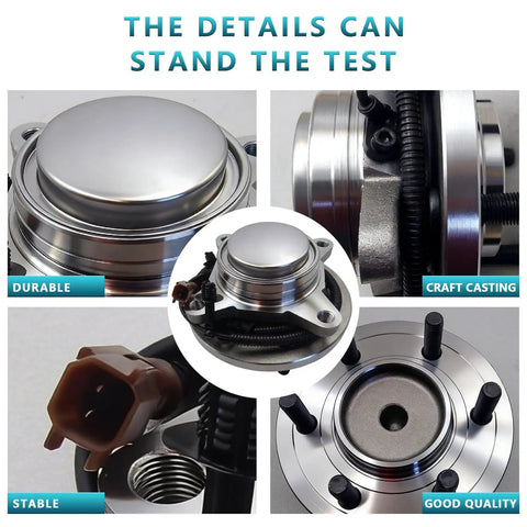 2 Pack Front Wheel Bearing Hub Assembly 515176 Fits Ford F150 2018 2019 2020 F150 RWD 6 Lug shown in detailed views