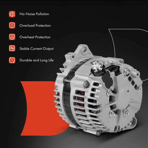 Alternator Replacement For Nissan Rogue 2008-2012 And X-Trail 2005-2006 2.5L 12V 110A 6-Groove Clockwise Pulley L4 Engine
