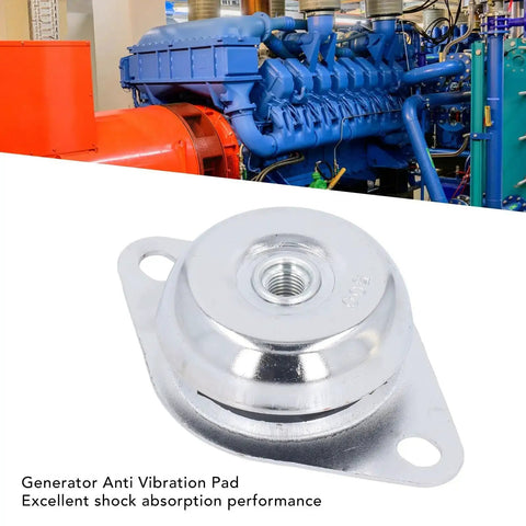 Heavy Duty Generator Anti Vibration Pad With 500Kg Load Capacity Rubber Shock Isolator For Generators Washing Machines And Exercise Equipment Stainless Steel Dampener M16 Mount Reduces Noise And Vibration For Quieter Operation