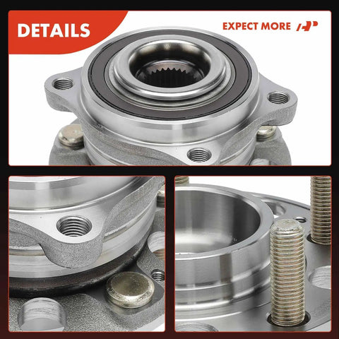 Close-up of Wheel Bearing And Hub Assembly 5 Lug Front Or Rear Fit For Kia Sorento Telluride Carnival Palisade Santa Fe Santa Cruz And Hyundai Models 2019 2023 OEM Grade Replacement