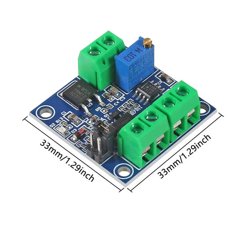 Plug And Play PWM To 0 To 10V Voltage Converter Module For PLC Interfaces 15 To 30V DC Supply Converts 0 To 100 Percent PWM At 3.3V To Analog 0 To 10V Output Ideal For Industrial Control Signal Interface Switching 100Hz To 3kHz