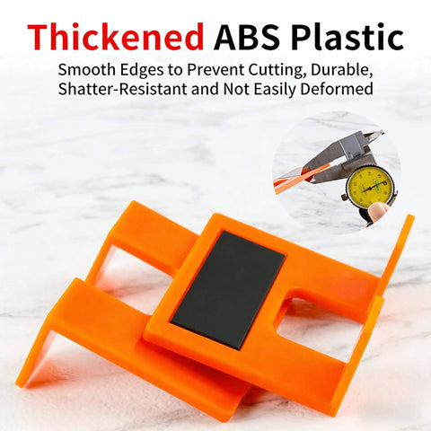 Magnetic Hinge Jig For Fast Door And Cabinet Installations Hands Free Quick Setup Tool, thickened ABS plastic with smooth edges