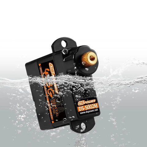 Waterproof feature of 2 Pack 4.3G Mini RC Servo Digital Coreless Metal Gear for Fixed Wing Planes, Helicopters, Drones