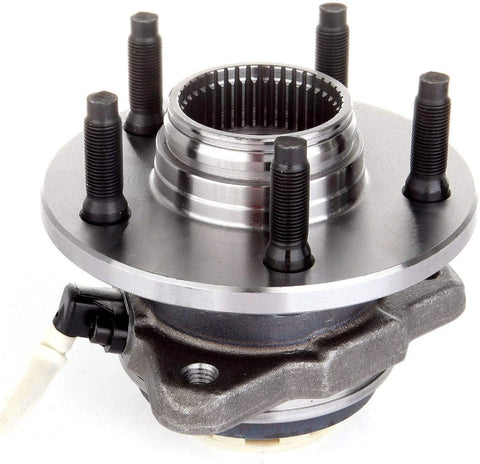 4x4 Ready Front Left And Right Wheel Hub And Bearing Assembly For Ford Ranger 1998 1999 2000 And Mazda B4000 1998 1999 2000 ABS 5 Lug 3 Bolt Triangular Flange